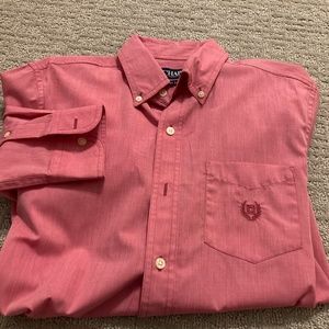 Pink button down